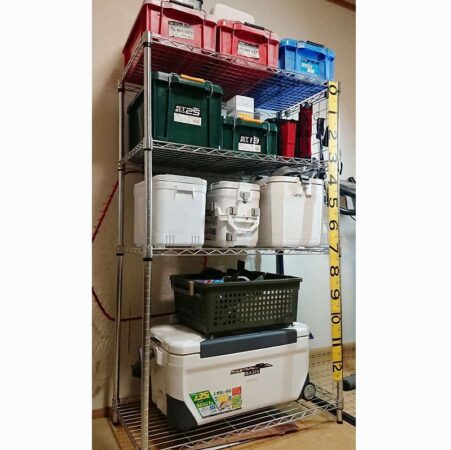 スチールラック収納完成形