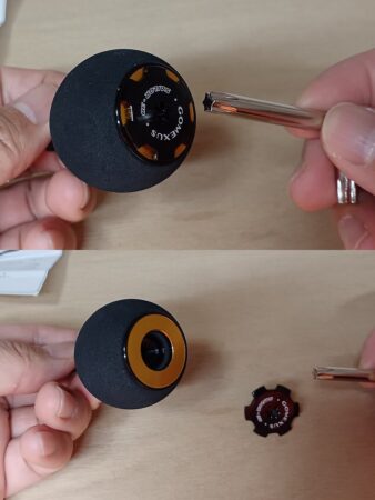 ゴメクサス　カバーを外す