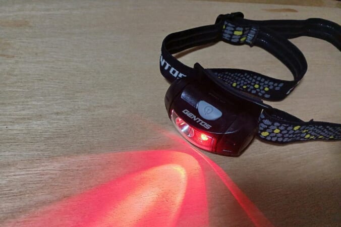ジェントス　赤色LED
