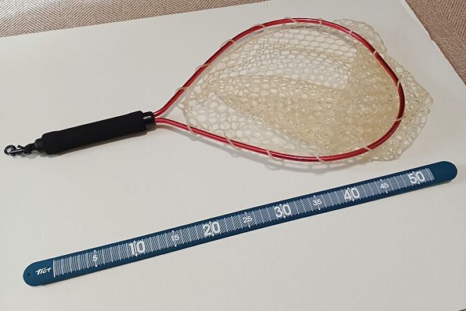 ラバーランディングネットのサイズ感